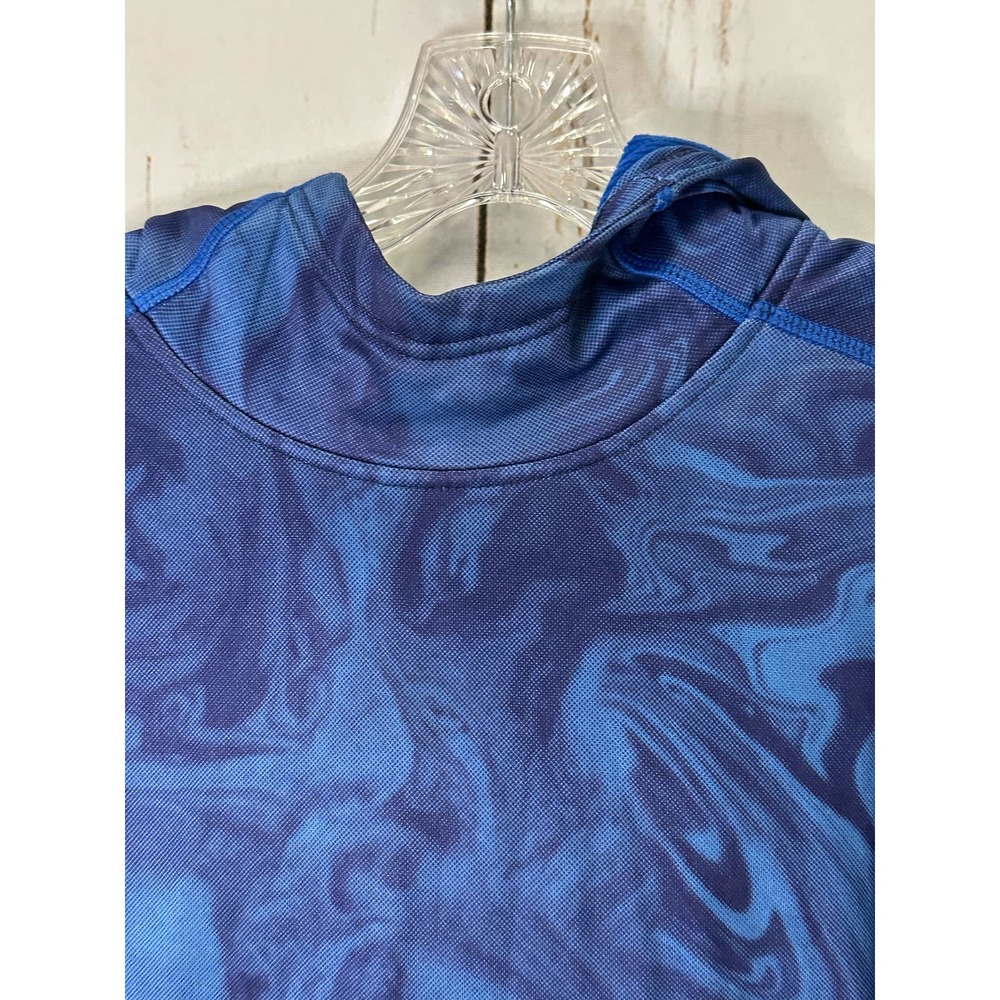 Russell Marbled Blue Hoodie - Picture 3 of 6